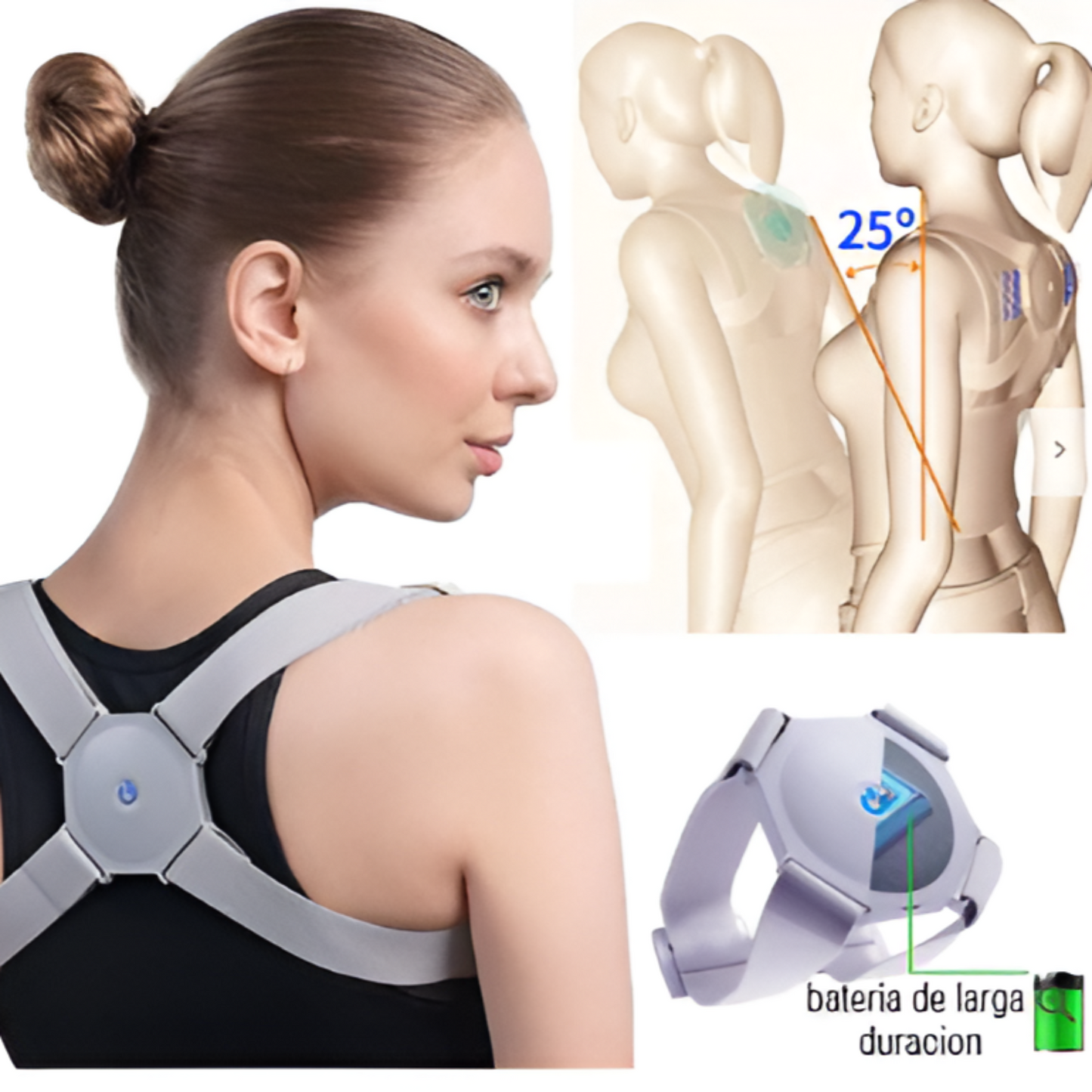 Corrector de postura con sensor