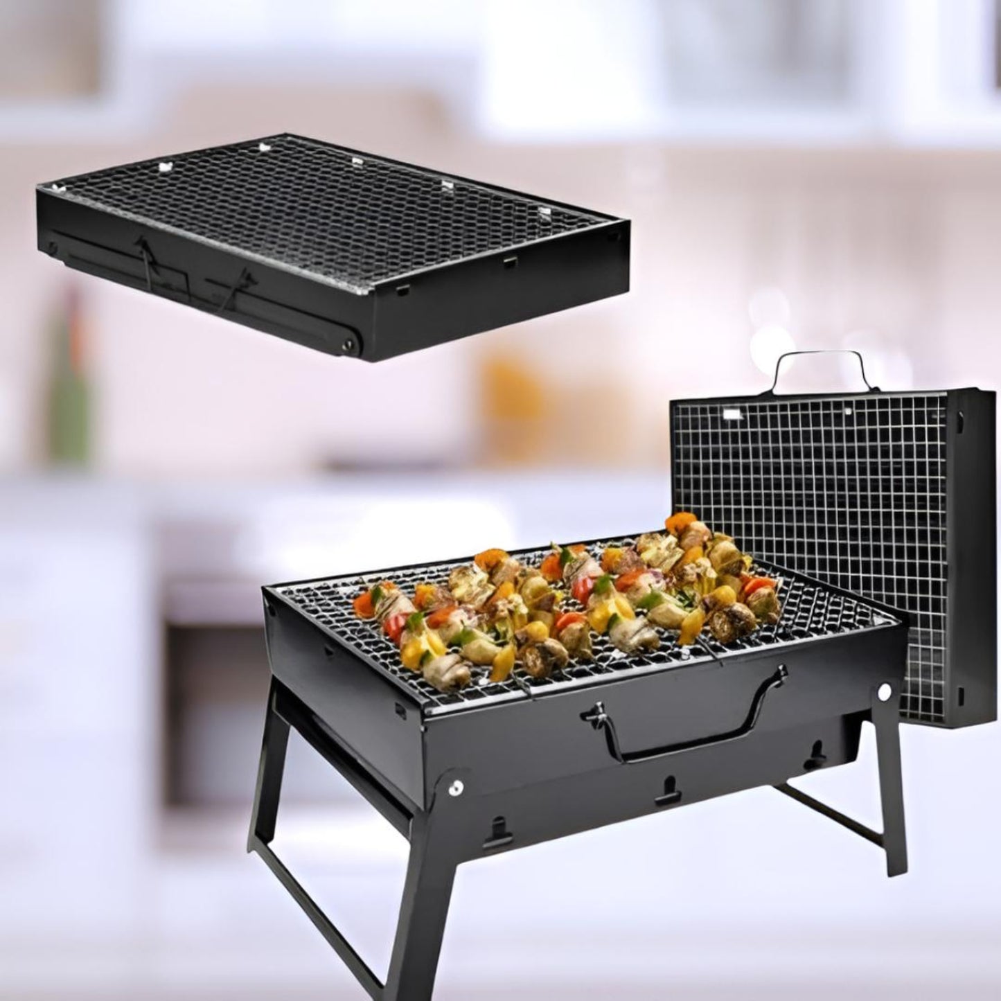 Asador plegable portátil