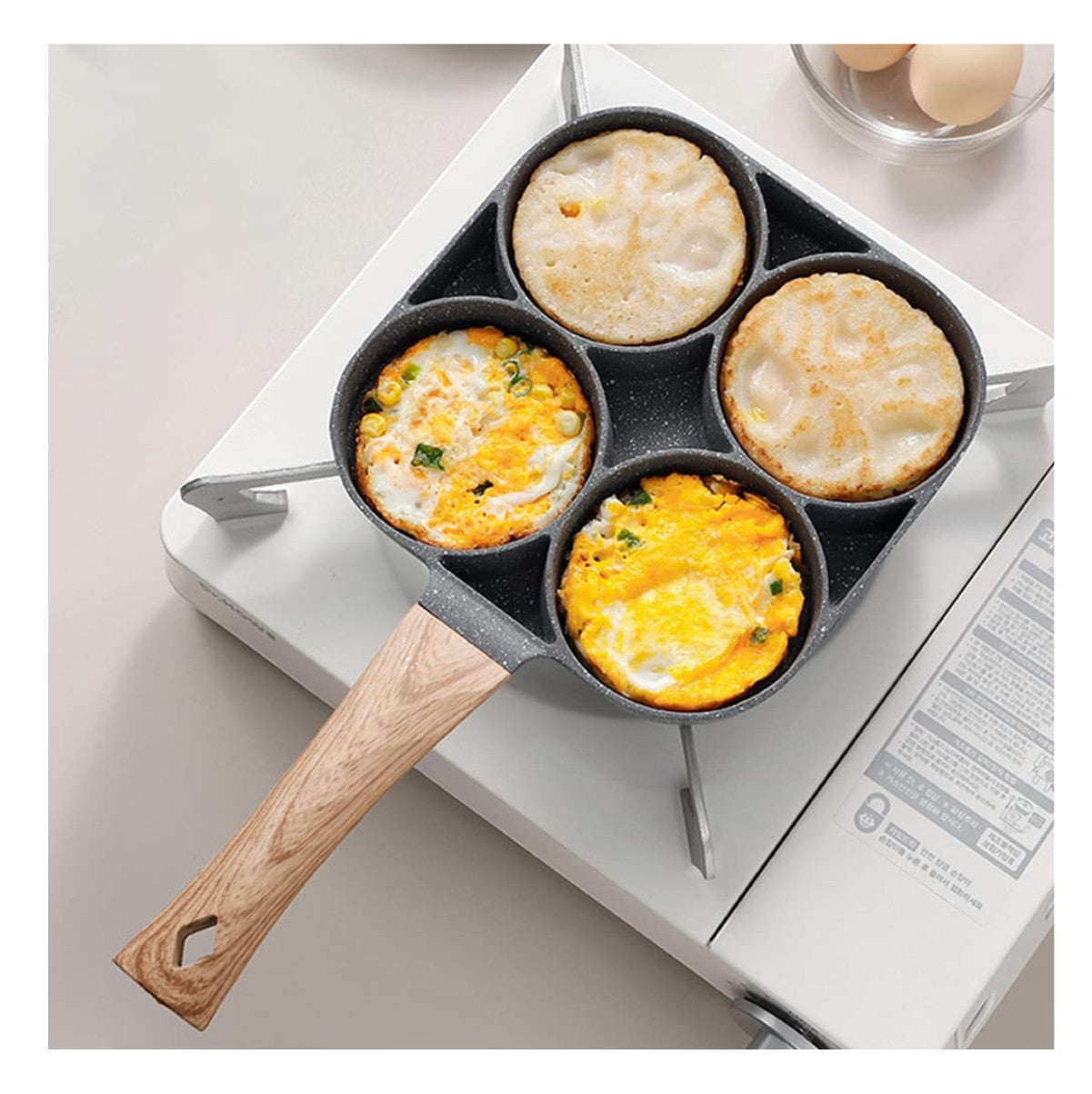 Sartén cuatro elementos