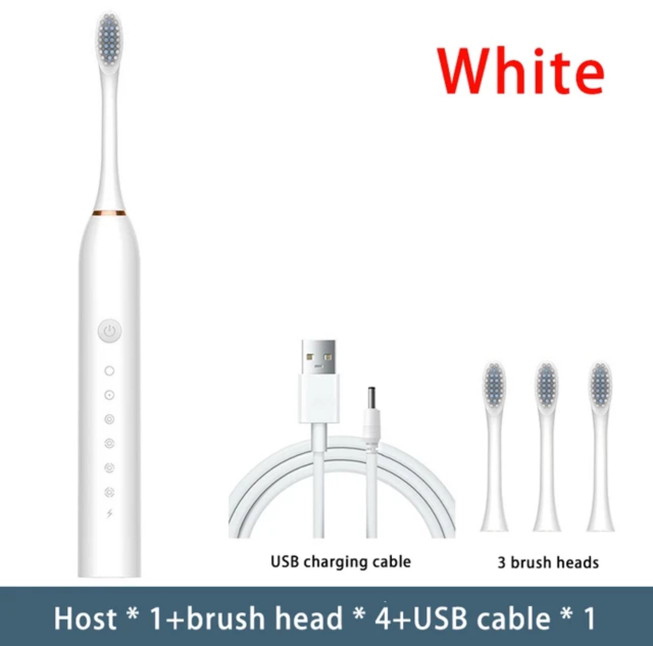 Cepillo eléctrico 4 cabezales 1 repuesto