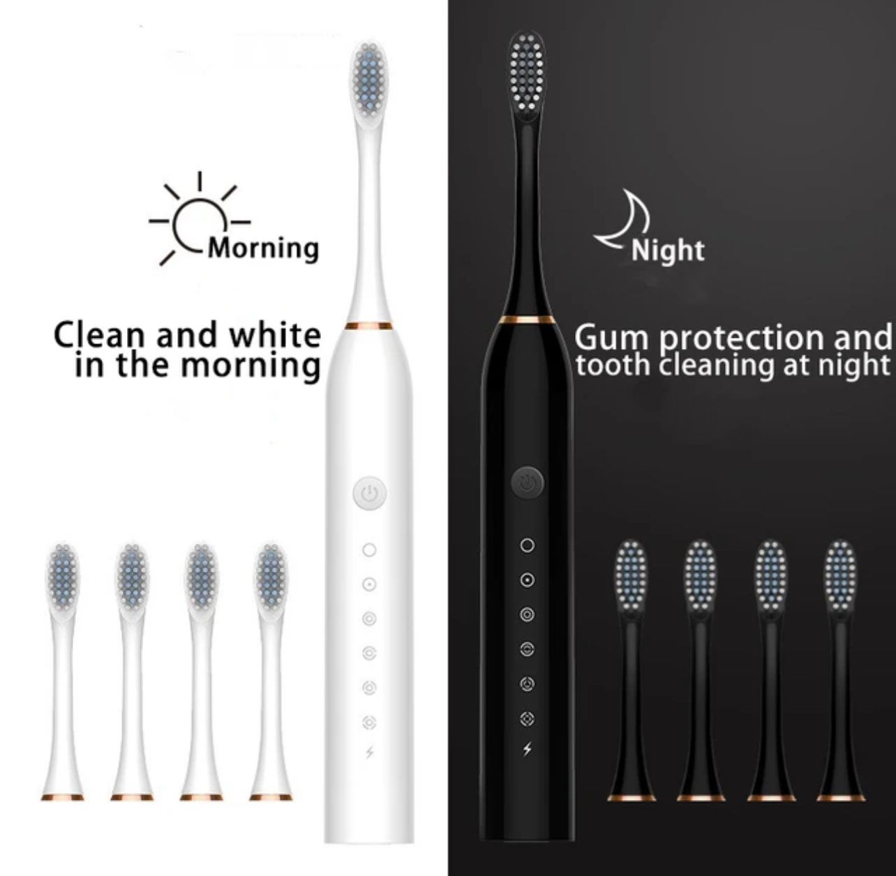 Cepillo eléctrico 4 cabezales 1 repuesto