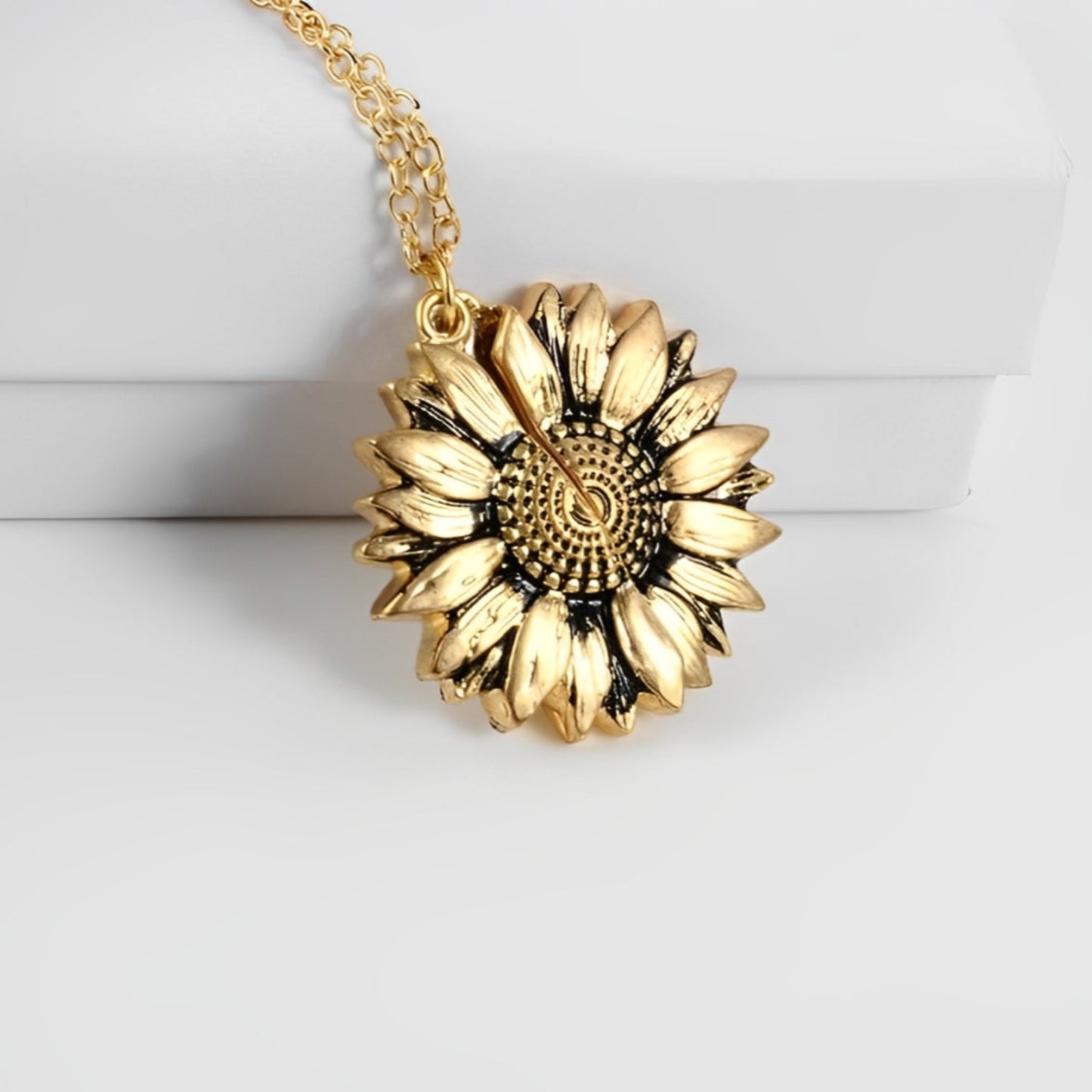 Collar girasol sunshine caja regalo