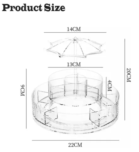 Organizador de maquillaje