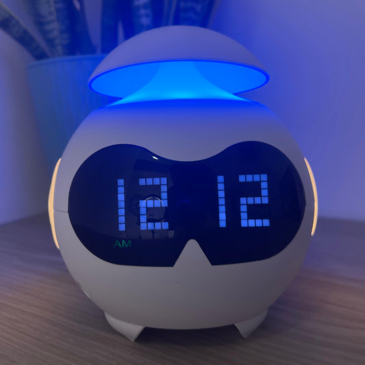 Reloj despertador emoji digital